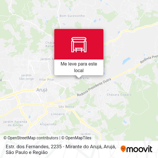 Estr. dos Fernandes, 2235 - Mirante do Arujá, Arujá mapa
