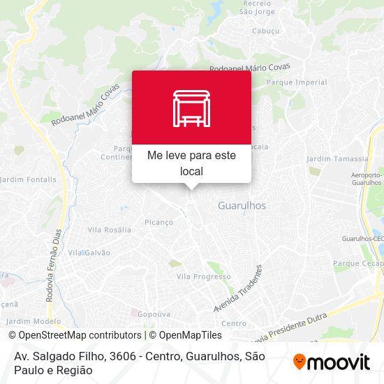 Av. Salgado Filho, 3606 - Centro, Guarulhos mapa