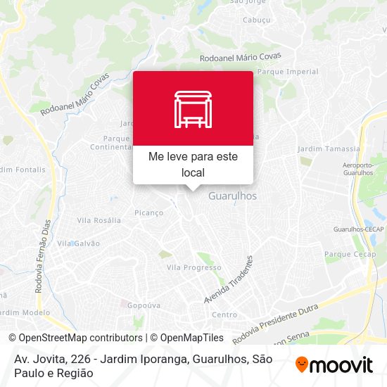 Av. Jovita, 226 - Jardim Iporanga, Guarulhos mapa