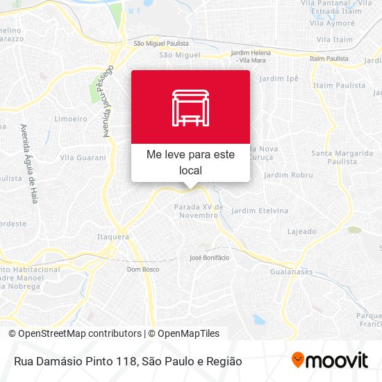 Rua Damásio Pinto 118 mapa