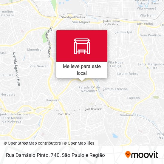 Rua Damásio Pinto, 740 mapa