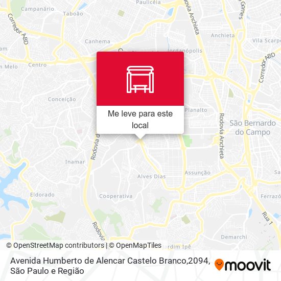 Avenida Humberto de Alencar Castelo Branco,2094 mapa