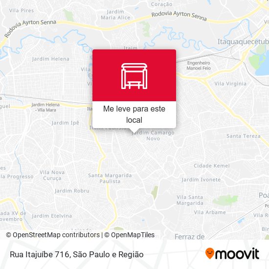 Rua Itajuíbe 716 mapa