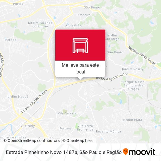 Estrada Pinheirinho Novo 1487a mapa