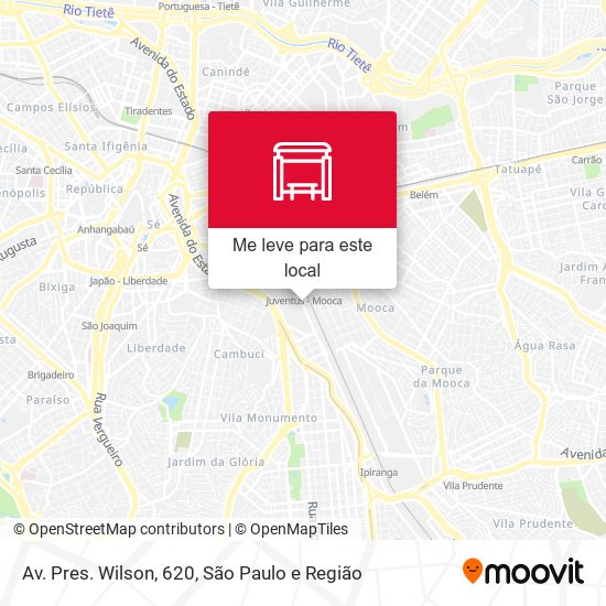 Av. Pres. Wilson, 620 mapa