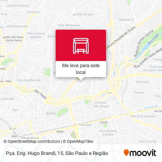 Pça. Eng. Hugo Brandi, 15 mapa
