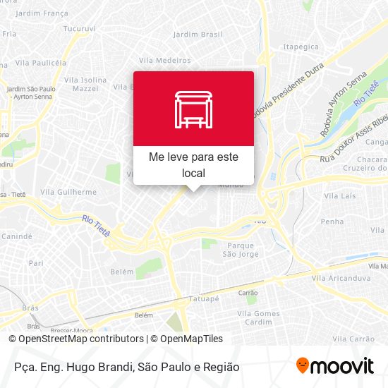 Pça. Eng. Hugo Brandi mapa