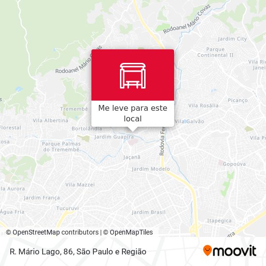 R. Mário Lago, 86 mapa