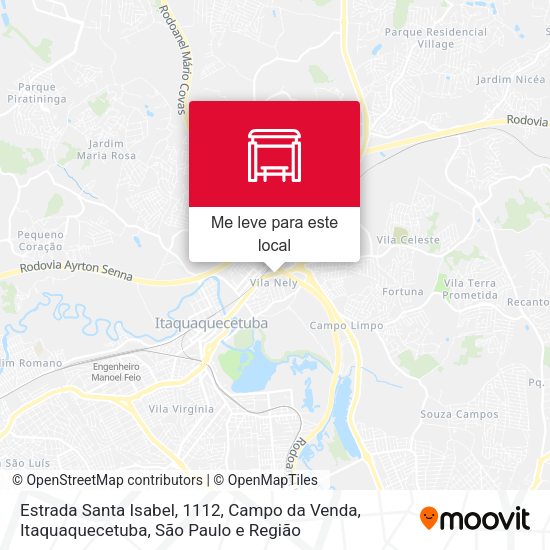 Estrada Santa Isabel, 1112, Campo da Venda, Itaquaquecetuba mapa
