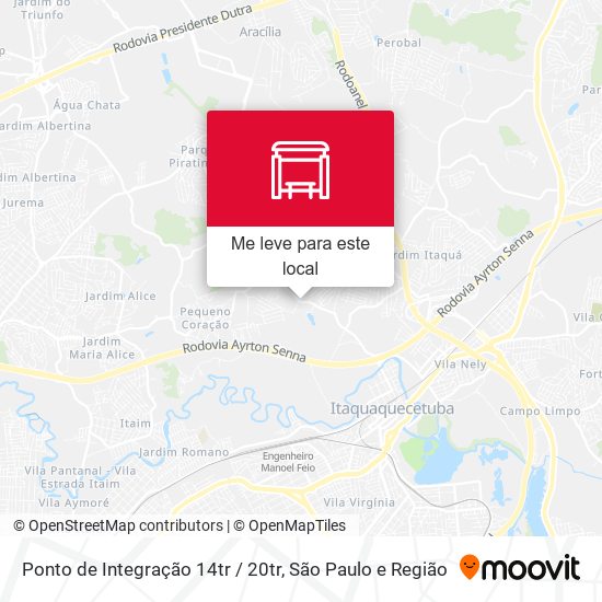 Ponto de Integração 14tr / 20tr mapa
