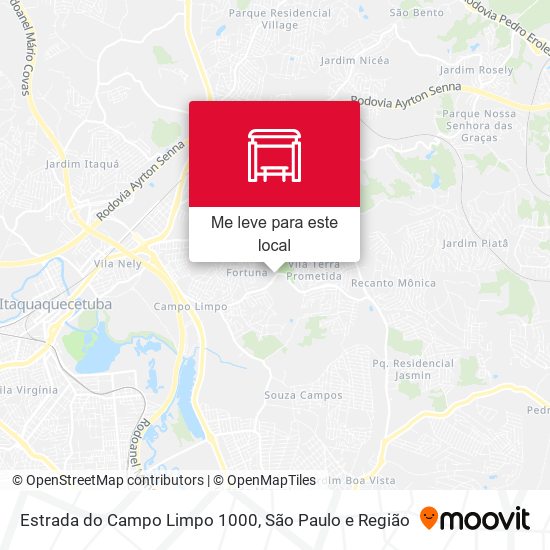 Estrada do Campo Limpo 1000 mapa