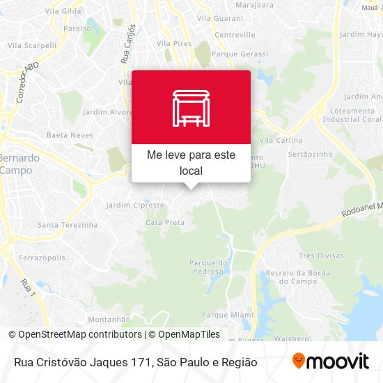 Rua Cristóvão Jaques 171 mapa