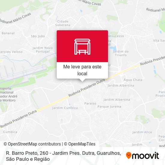 R. Barro Preto, 260 - Jardim Pres. Dutra, Guarulhos mapa