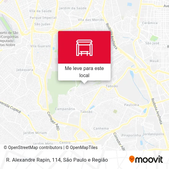 R. Alexandre Rapin, 114 mapa