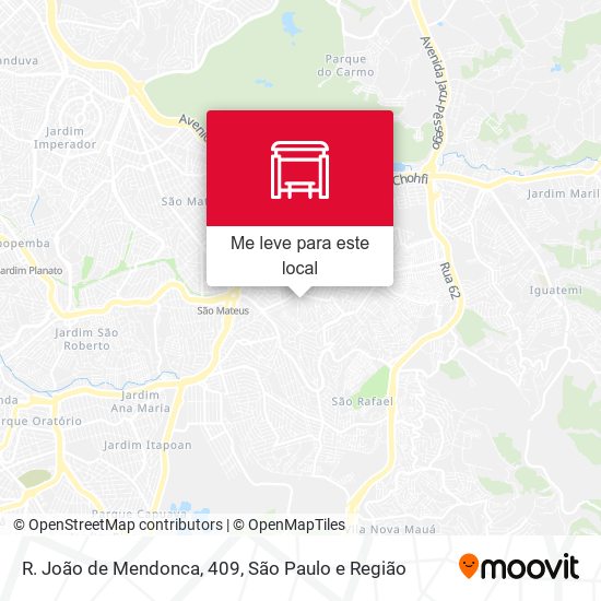 R. João de Mendonca, 409 mapa