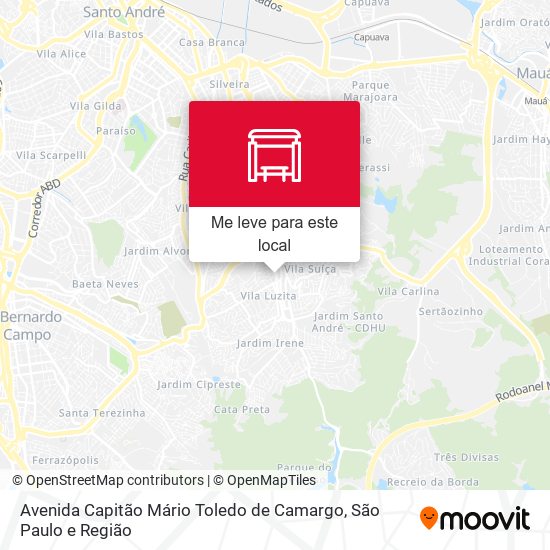 Avenida Capitão Mário Toledo de Camargo mapa