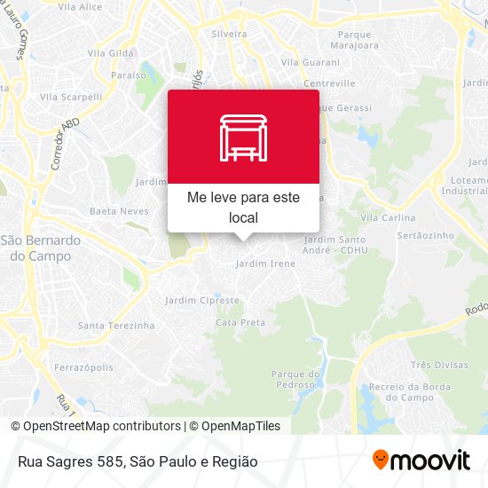 Rua Sagres 585 mapa