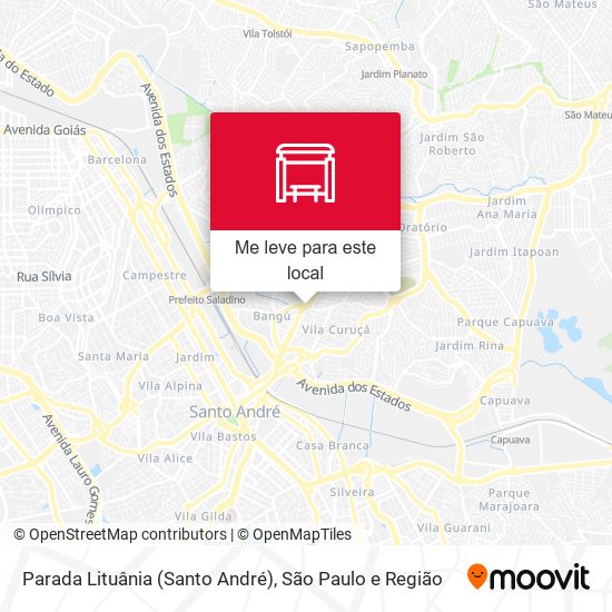 Parada Lituânia (Santo André) mapa