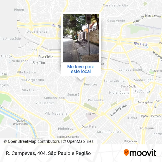 R. Campevas, 404 mapa