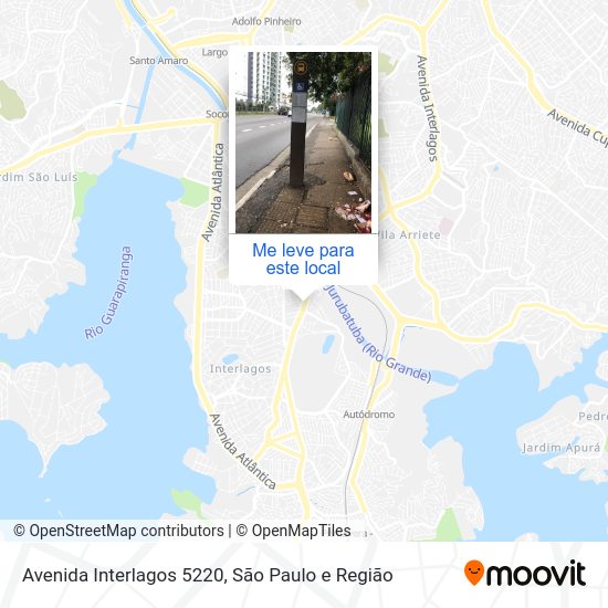 Avenida Interlagos 5220 mapa