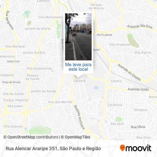 Rua Alencar Araripe 351 mapa