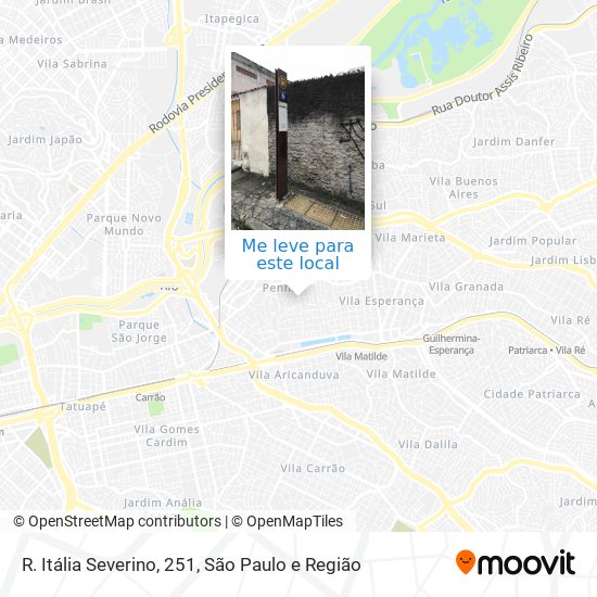 R. Itália Severino, 251 mapa