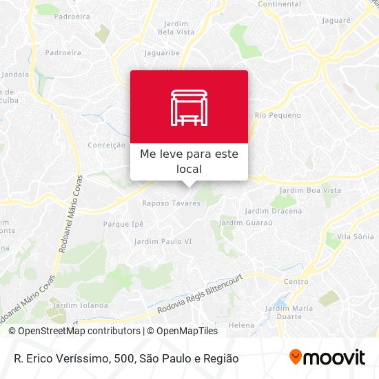 R. Erico Veríssimo, 500 mapa