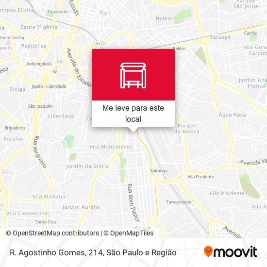 R. Agostinho Gomes, 214 mapa