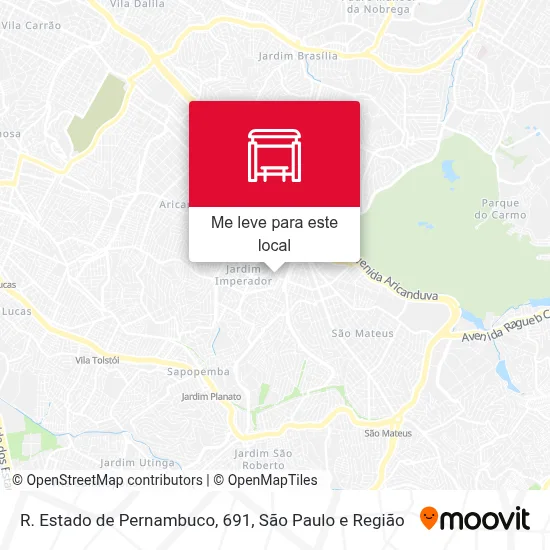 R. Estado de Pernambuco, 691 mapa