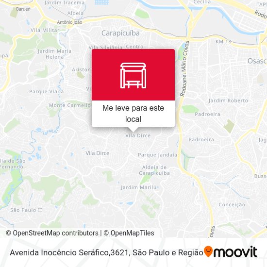 Avenida Inocêncio Seráfico,3621 mapa