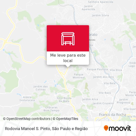 Rodovia Manoel S. Pinto mapa