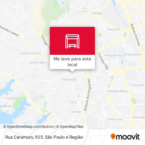 Rua Caramuru, 925 mapa