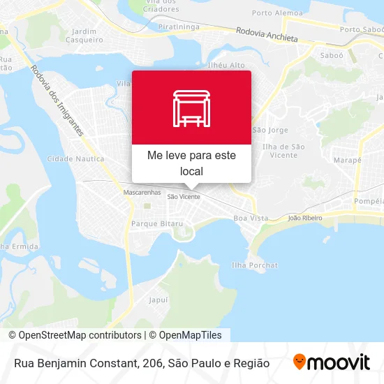 Rua Benjamin Constant, 206 mapa