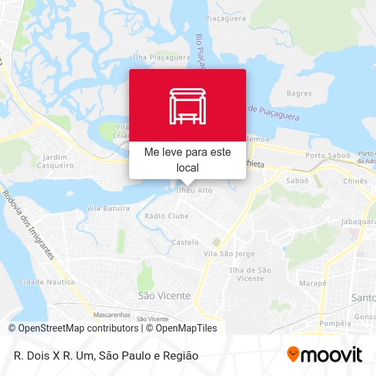 R. Dois X R. Um mapa