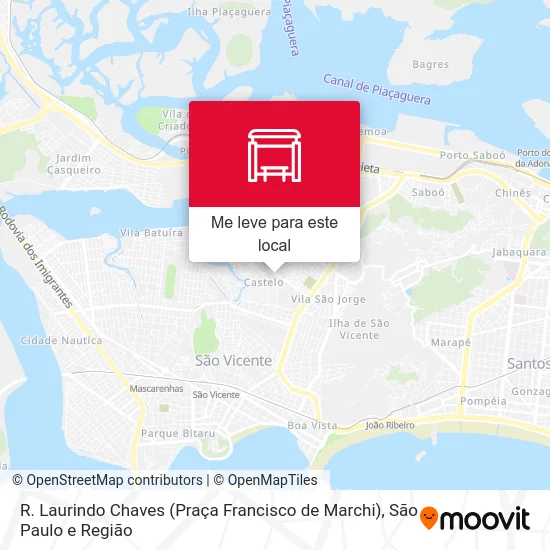 R. Laurindo Chaves (Praça Francisco de Marchi) mapa