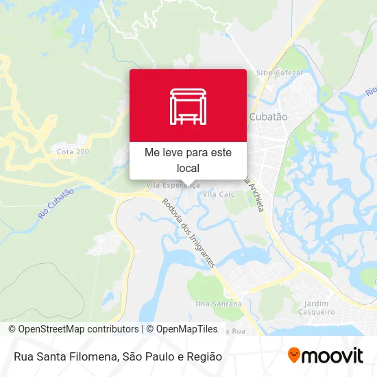 Rua Santa Filomena mapa