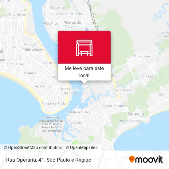 Rua Operária, 41 mapa