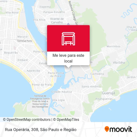 Rua Operária, 308 mapa