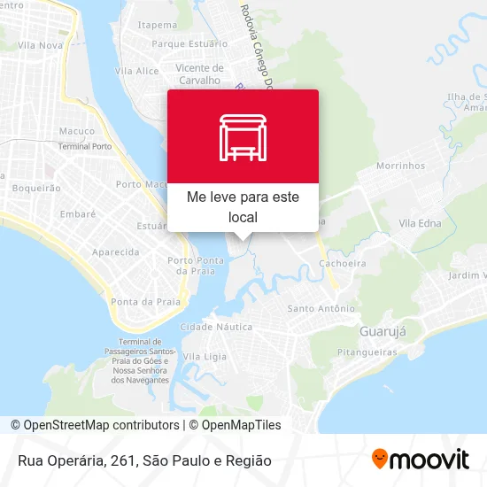 Rua Operária, 261 mapa