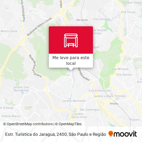 Estr. Turística do Jaraguá, 2400 mapa