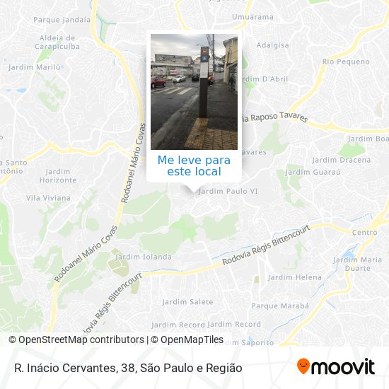 R. Inácio Cervantes, 38 mapa