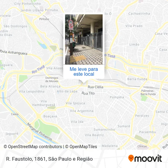 R. Faustolo, 1861 mapa