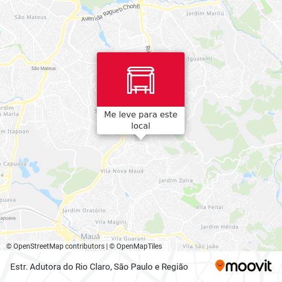 Estr. Adutora do Rio Claro mapa