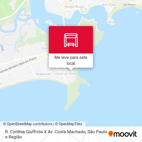 R. Cynthia Giuffrida X Av. Costa Machado mapa