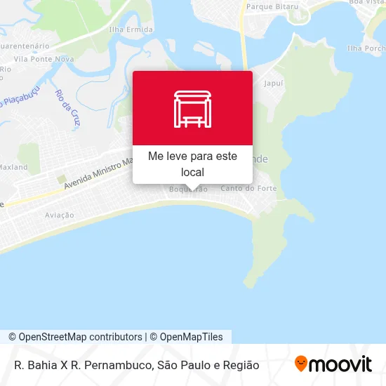 R. Bahia X R. Pernambuco mapa