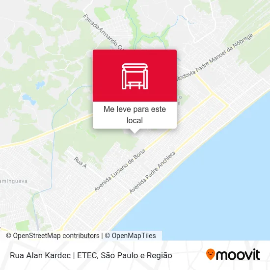 Rua Alan Kardec | ETEC mapa