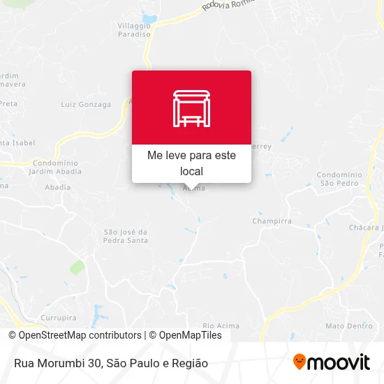 Rua Morumbi 30 mapa