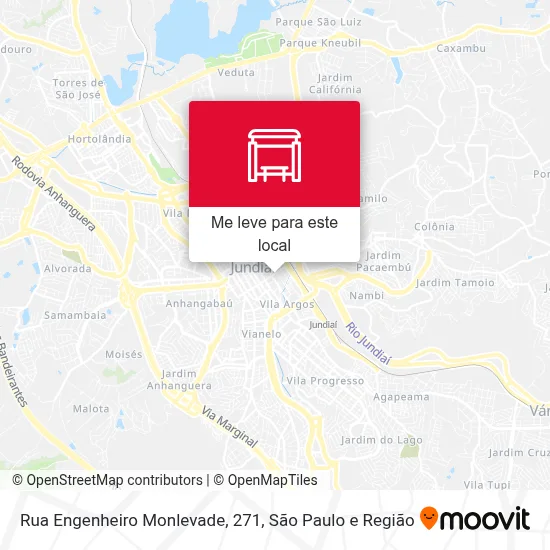Rua Engenheiro Monlevade, 271 mapa