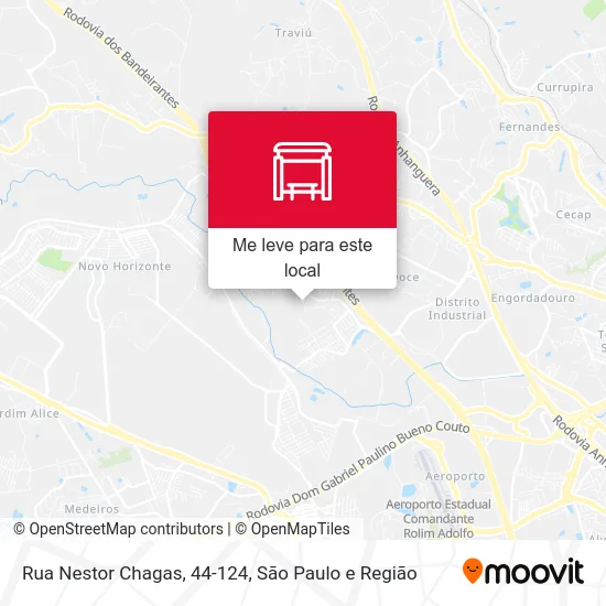Rua Nestor Chagas, 44-124 mapa