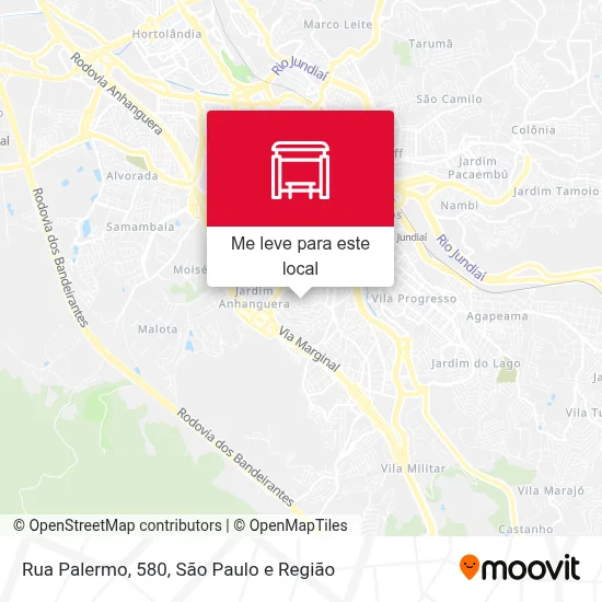 Rua Palermo, 580 mapa